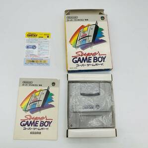 【注目】箱取説付き美品 Super game boy - Nintendo Super Famicom SFC スーパーゲームボーイ スーパーファミコンの画像1