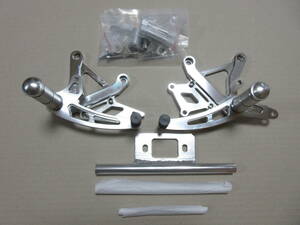 [ new goods ] Honda Monkey (Z50) for JIN YAO aluminium back step kit ( silver ) position adjustment possibility high intensity light weight aluminium shaving (formation process during milling)!