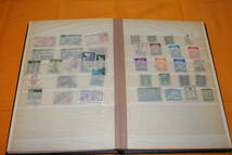 中古　 切手帳　ストックブック　　StockBook　切手収納12面　国内外未使用・使用済み切手付き　_画像3