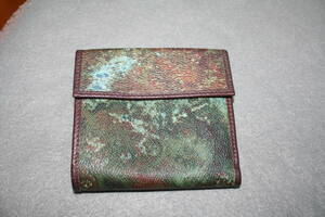  used lady's folding twice purse change purse . attaching 