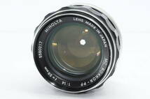 ★実用美品★ ミノルタ MINOLTA MC ROKKOR-PF 58ｍｍ Ｆ1.4 ★緑のロッコール ★完動品 ＃9955_画像1