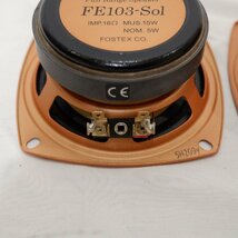 ◆FOSTEX FE103-Sol 10cmフルレンジユニット 16Ω ペア◆_画像8