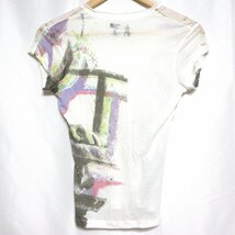 ◆ROXY Vネック Tシャツ(ホワイト) サイズM◆USED_画像4