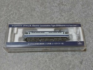 中古 ※難あり TOMIX トミックス 2114 JR EF65-0形 電気機関車 (112号機・ユーロライナー色)