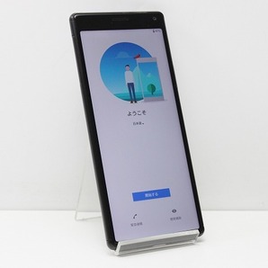 au SONY Xperia 8 SOV42 SIMロック解除済み SIMフリー Android スマートフォン 赤ロム保証 64GB ブラックの画像1