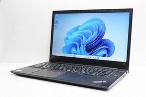 ノートパソコン Windows11 中古 LENOVO ThinkPad E590 大画面 15.6インチ 第8世代 Core i3 SSD256GB メモリ8GB Windows10 カメラ 10キー