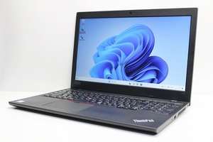 ノートパソコン Windows11 中古 LENOVO ThinkPad L580 大画面 15.6インチ 第8世代 Core i3 SSD256GB メモリ4GB Windows10 カメラ