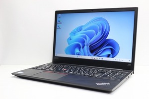 ノートパソコン Windows11 中古 LENOVO ThinkPad E590 大画面 15.6インチ 第8世代 Core i3 SSD256GB メモリ8GB Windows10 カメラ 10キー