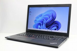 1円スタート ノートパソコン Windows11 LENOVO ThinkPad L580 大画面 15.6インチ 第8世代 Core i3 SSD256GB メモリ4GB Windows10 カメラ