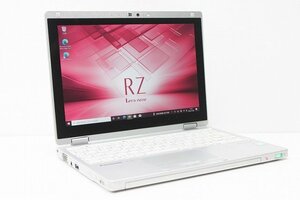 1円スタート Windows11 無料変更 軽量745g 2in1PC Panasonic レッツノート CF-RZ6 Windows10 第7世代 Core i5 SSD256GB メモリ8GB