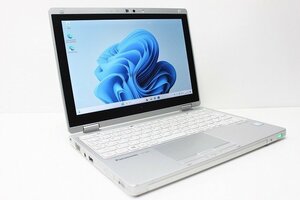 1円スタート ノートパソコン Windows11 2in1PC 軽量745g Panasonic レッツノート CF-RZ6 第7世代 Core i5 SSD256GB メモリ8GB WIndows10