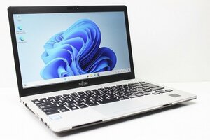 1円スタート ノートパソコン Windows11 富士通 LIFEBOOK S937 DVDマルチ メモリ8GB SSD256GB 第7世代 Core i5 Windows10 カメラ 13.3