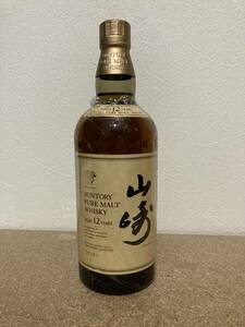 未開封 山崎 YAMAZAKI PURE MALT ピュアモルト 12年 サントリー SUNTORY オールドボトル 古酒