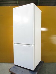◎AQUA アクア 2ドア ノンフロン冷凍冷蔵庫 201L 右開き AQR-20KBK ホワイト 2021年製 直接引取OK w2261