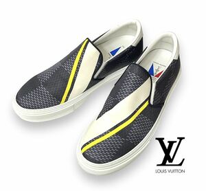 LOUIS VUITTON MS0127 ルイヴィトン AMERICA’S CUP 2017 アメリカズカップ スリッポン ダミエ スニーカー メンズ7.5 ガストンV 正規品