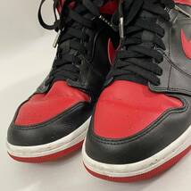 Nike Air Jordan 1 Mid Bred Toe ナイキ エアジョーダン1 ミッド ブレッドトゥ DQ8426 060 メンズ スニーカー 正規品_画像7