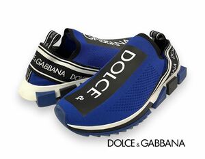 DOLCE & GABBANA D&G Sorrento ドルチェ アンド ガッバーナ ドルガバ ソレント スニーカー ロゴ ブルー イタリア製 CS1713 AH677 正規品