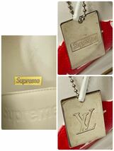 Louis Vuitton Paris x Supreme Sport ルイヴィトン x シュプリーム モノグラム レザー スニーカー シューズ イタリア製 CL0147 正規品_画像9