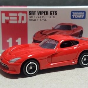 中古美品★トミカ NO.11 SRT バイパー GTS★タカラトミー ミニカーの画像1