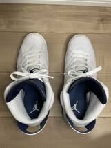 即決 美品 Nike Air Jordan 6 Midnight Navy ナイキ エアジョーダン ミッドナイト ネイビー 27.5cm 白 紺 ジョーダン エア 桜木_画像5