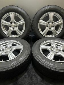 205/65R16 BRIDGESTONE/VRX3 21年製 VIOLENTO 16インチ 6.5J ＋40 100 5H スタッドレス 4本 ヤリスクロス エスティマ (南4-E923)