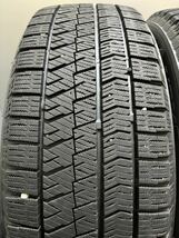 215/60R17 BRIDGESTONE/VRX2 20年製 ECO FORME 17インチ 7J ＋53 100 5H スタッドレス 4本 エスティマ C-HR (南5-E981)_画像9