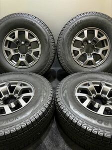 イボ付 225/80R15 YOKOHAMA/ice GUARD G075 22年製 スズキ ジムニー JB74 シエラ 純正 15インチ 5.5J +5 139.7 5H スタッドレス 4本(1-F26)