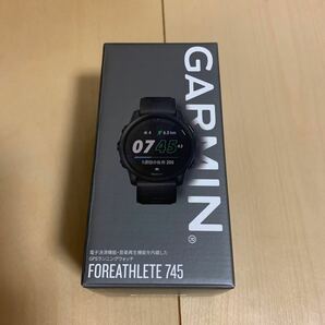 GARMIN ForeAthlete 745 Black 010-02445-40 ガーミンジャパン　スマートウォッチ　GPSランニングウォッチ　電子決済機能　音楽再生機能