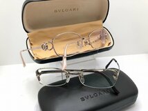 キングラム[05]BVLGARI[ブルガリ]アイウェア 眼鏡★美品ケース付 2点おまとめ★2027T \55,000/2064TG \46,350 度付き 【送料無料】0701_画像1