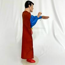 【K0211】スーパーマン フィギュア ソフビ 当時物 1988年 専用スタンドヴィンテージ 昭和レトロ 特大　アンティーク 人形 ビンテージ_画像4