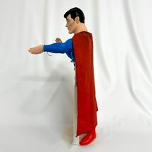 【K0211】スーパーマン フィギュア ソフビ 当時物 1988年 専用スタンドヴィンテージ 昭和レトロ 特大　アンティーク 人形 ビンテージ_画像5