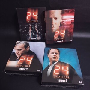 【24-TWENTY FOUR-】 シーズン1～4 SEASONSコンパクト・ボックス DVD 各12枚組 96話 キーファー・サザーランド他 海外ドラマ