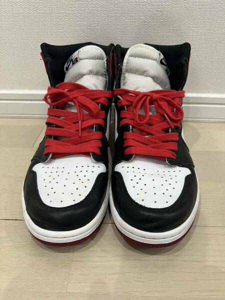 美品Nike Air Jordan 1 Retro High OG Black Toe(2016) つま黒　28.5㎝