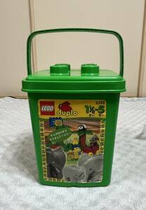 LEGO duplo ブロック 1歳半から5歳までのお子様用　緑のバケツ