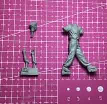 フィギュア 兵士 8体セット 1/35スケール 外国軍 大戦 ジオラマ レジン 樹脂 未塗装 未組み立て グレー キット ミリタリー アーミー p658_画像4