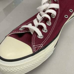 【新品未使用】コンバース CONVERSE オールスター スニーカー マルーン ハイカット HIGH 紐 キャンバス地 ALL STAR エンジ色 26.5cm @◆の画像10