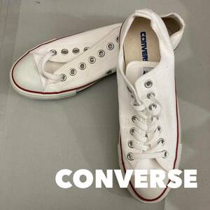 【新品未使用】コンバース CONVERSE ローカット オールスター ALL STAR スニーカー キャンバス地 LOW 靴 白 ホワイト 27.0cm @◆