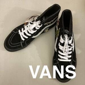 [ новый товар не использовался ] Vans VANS SKATE SK8 HI монтировка skate высокий текстильная застёжка нашивка Elijah Berle HIGHs колено ka черный 29.0cm @*