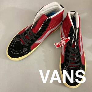 【新品未使用】【タグ付き】【希少・レア】バンズ VANS SK8-Hi スプリット ヴィンテージ ノッチバック エラ ブラック レッド 28.0cm @◆