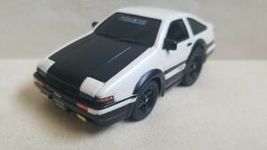 【プルバックカー】 トヨタ　スプリンター　トレノ　AE86 黒ボンネット　 中古　全長約10.5cm　旧車