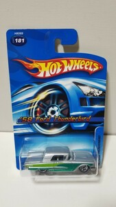 【ホットウィール】　58 FORD THUNDERBIRD サンダーバード　グリーン　 HOT WHEELS