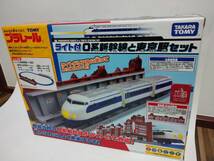 【未使用開封品】プラレール ライト付0系新幹線と東京駅セット 東京駅開業100周年記念モデル タカラトミー_画像1