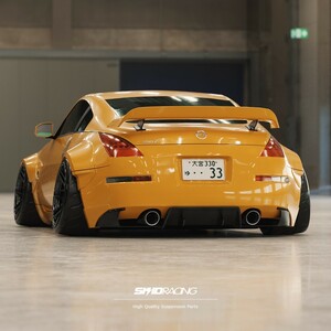 Z33 Wideフェンダー 前後set フロント 30ミリ リア 65ミリ NormalBumper対応 スキッドレーシング skidracing :z33fender