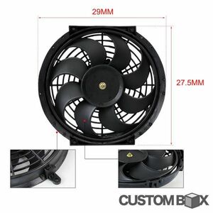  all-purpose slim electric fan 10 -inch 12V 80W overheat measures push pull both correspondence : 05 C2 C