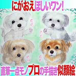 プロの似顔絵イラスト:ペット 記念日 誕生日 結婚式 還暦 名前ポエム プレゼント ウェディング 家族 長寿 両親 お祝い 敬老