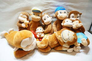 【Z522-2A】まとめ売り！10点セット！おさるのジョージ Curious George ぬいぐるみ リュックサック たぐあり/タグなし 保管品