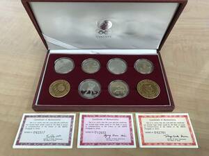 64621 ソウル 韓国 オリンピック 1988年 記念硬貨セット グッズ メダル コイン ウォン ケース付