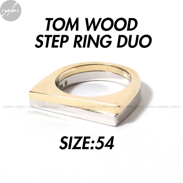 54 14号 新品 TOM WOOD STEP RING DUO 9K ゴールド シルバー 定価21万円 TOMWOOD トムウッド ステップ リング デュオ 指輪 ジュエリー 925