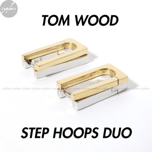 新品 TOM WOOD STEP HOOPS DUO TOMWOOD トムウッド ステップ フープ フープス デュオ ピアス イヤリング シルバー ゴールド 925