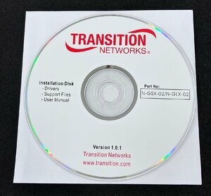 2YXS1658★現状品★Transition Networksインストールディスク Version1.0.1 Part NO:N-GSX-02/N-GLX-02